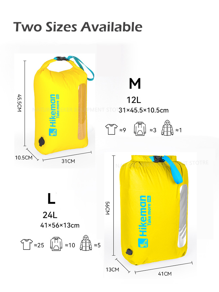HIKEMAN Vacuum Compression Bag - Dry Bag Roll Top のレビューと価格